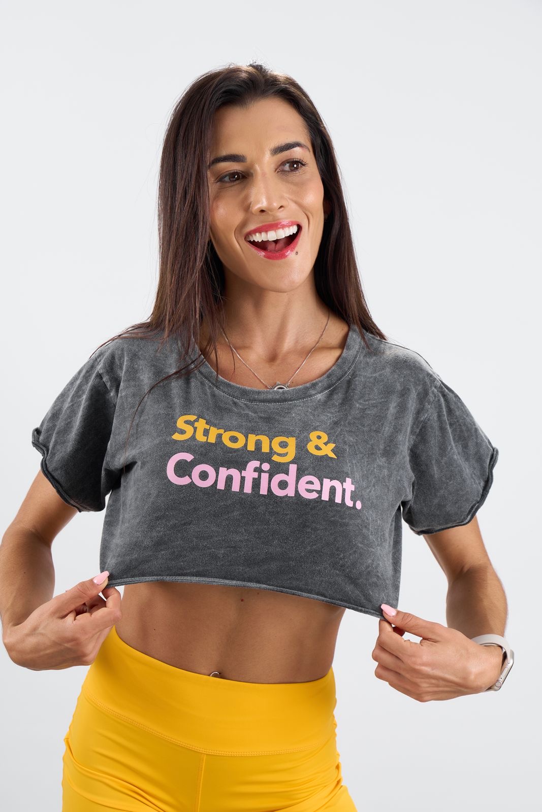 Cropped tee Strong & Confident HomeGym
